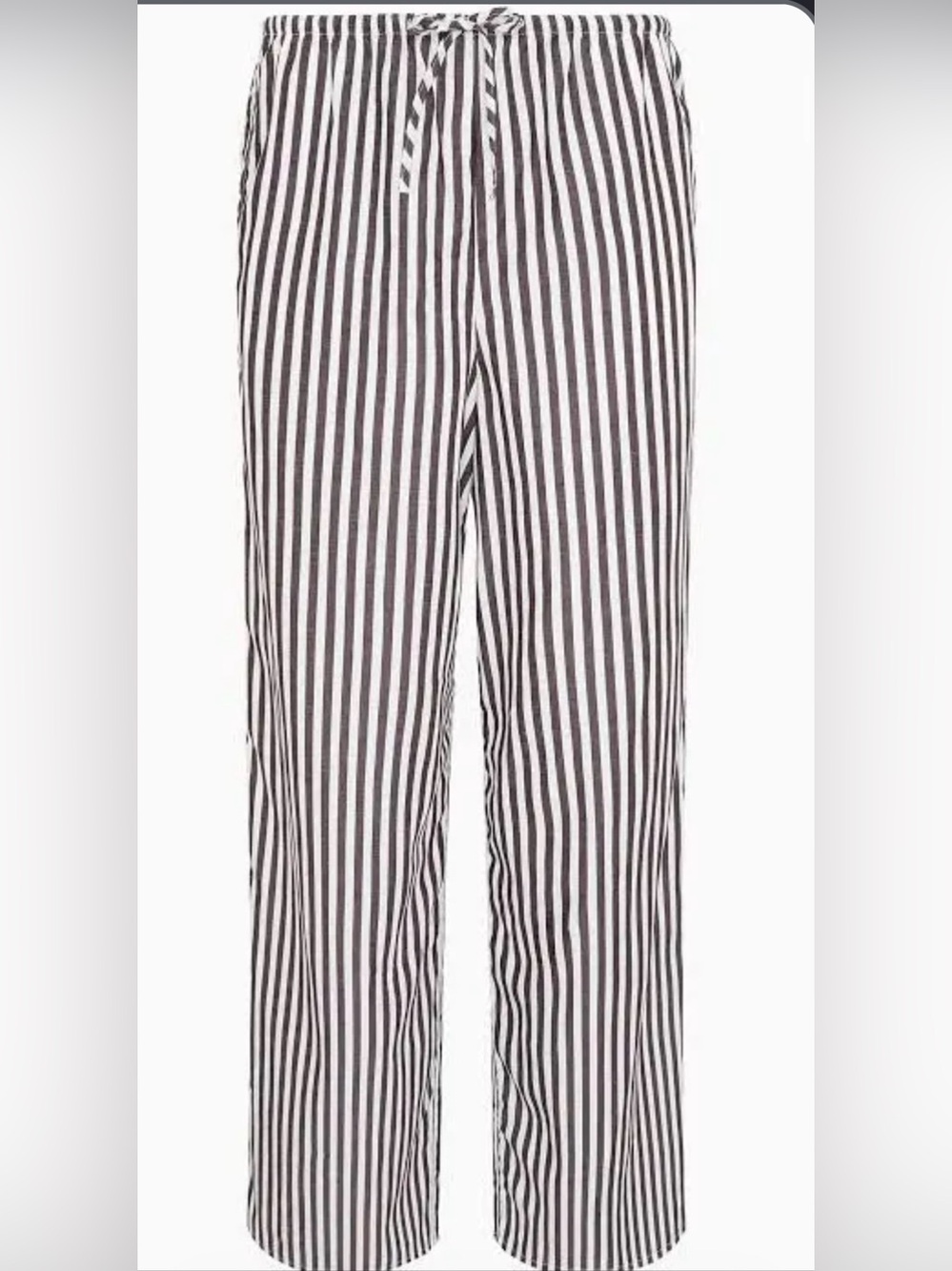 NWT Onia Womens | Drawstring Pant | Dark Chocolate/White - Dark Chocolate/White